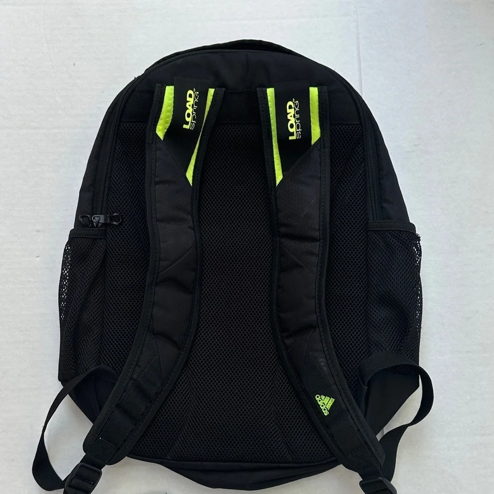 Adidas Black and Neon Men's Backpack